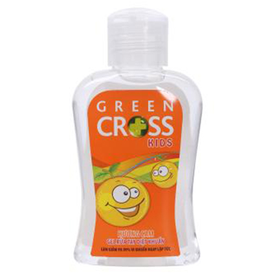 Gel Rửa Tay Khô Green Cross Hương Cam Dành Cho Trẻ Em (100ml) - 8936027441163